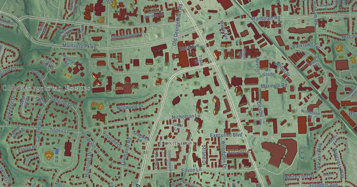 Map of North Bethesda, Maryland in 2026