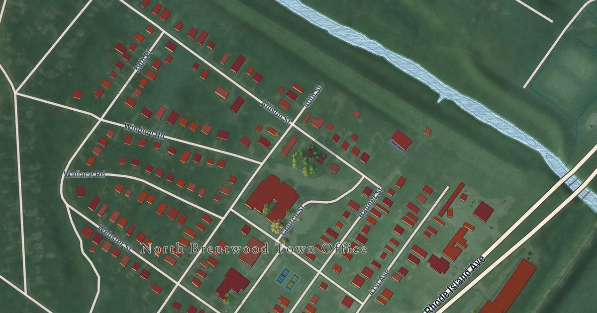 Map of North Brentwood, Maryland in 2026