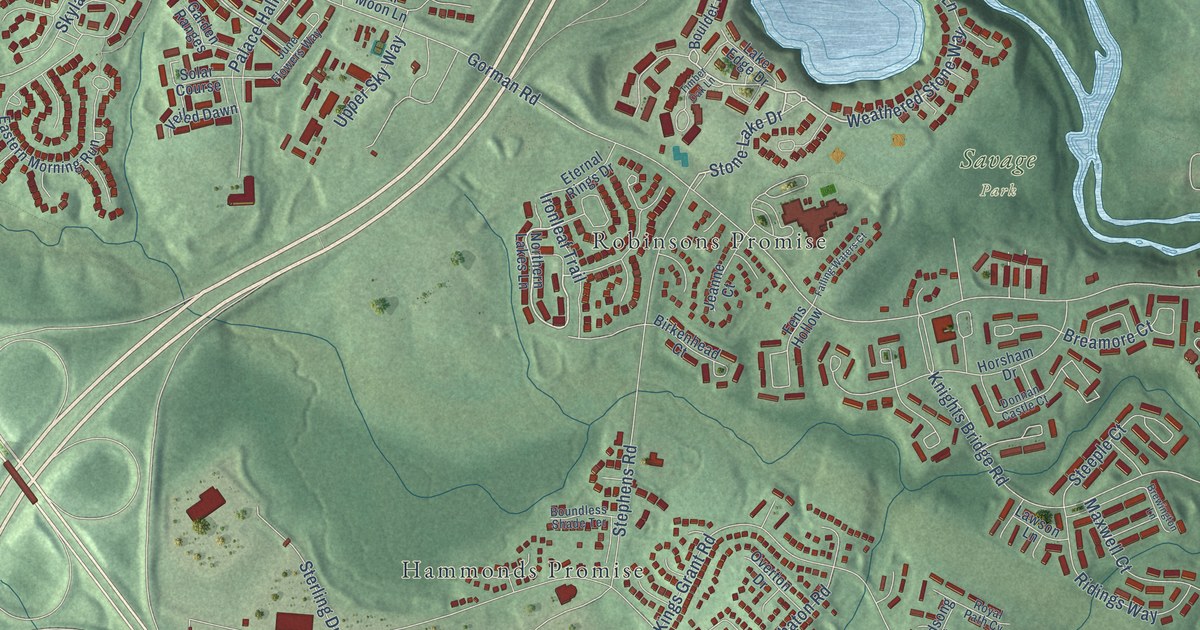 Map of North Laurel, Maryland in 2026