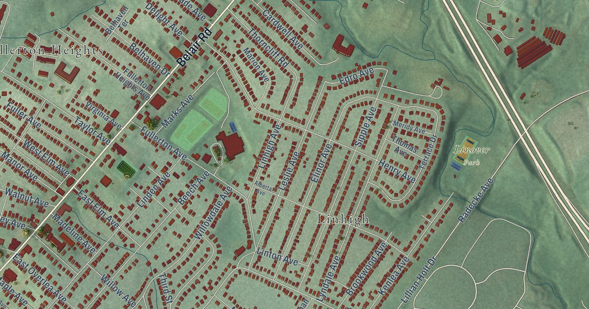 Map of Overlea, Baltimore County, Maryland in 2026