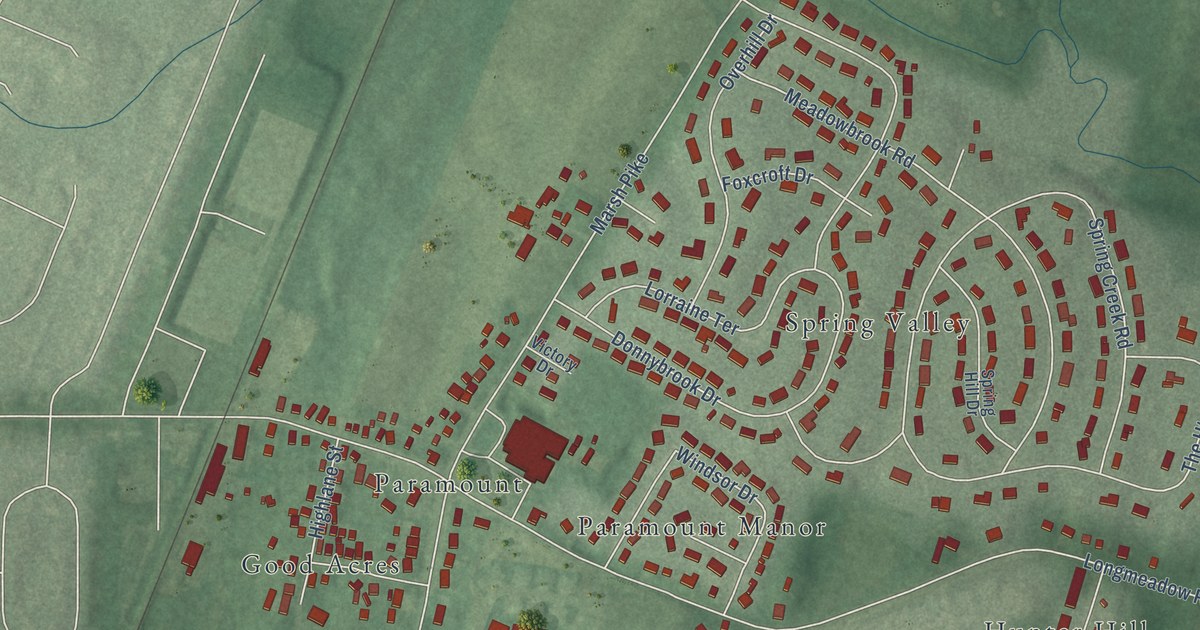 Map of Paramount-Long Meadow, Maryland in 2026