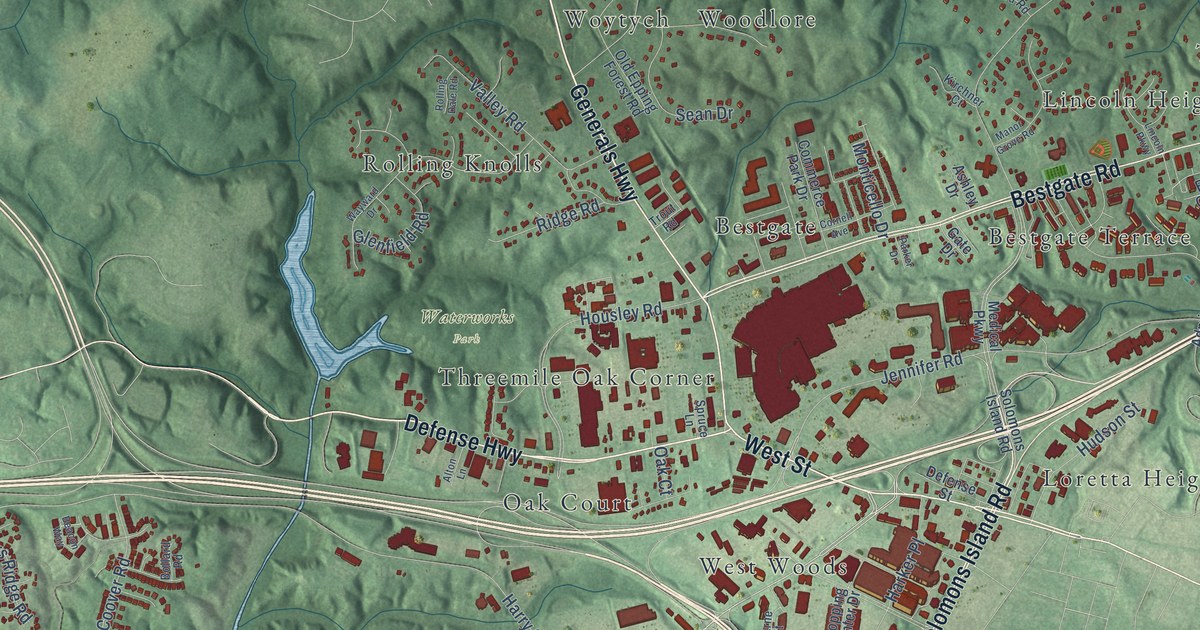 Map of Parole, Maryland in 2026