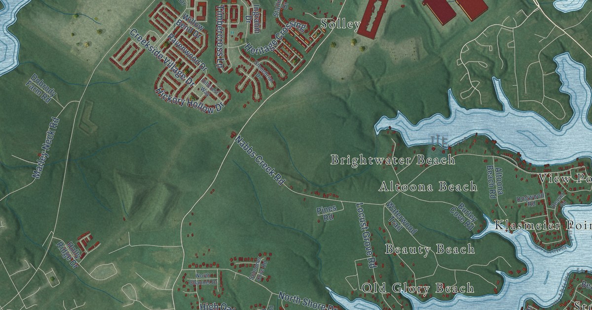 Map of Pasadena, Maryland in 2026