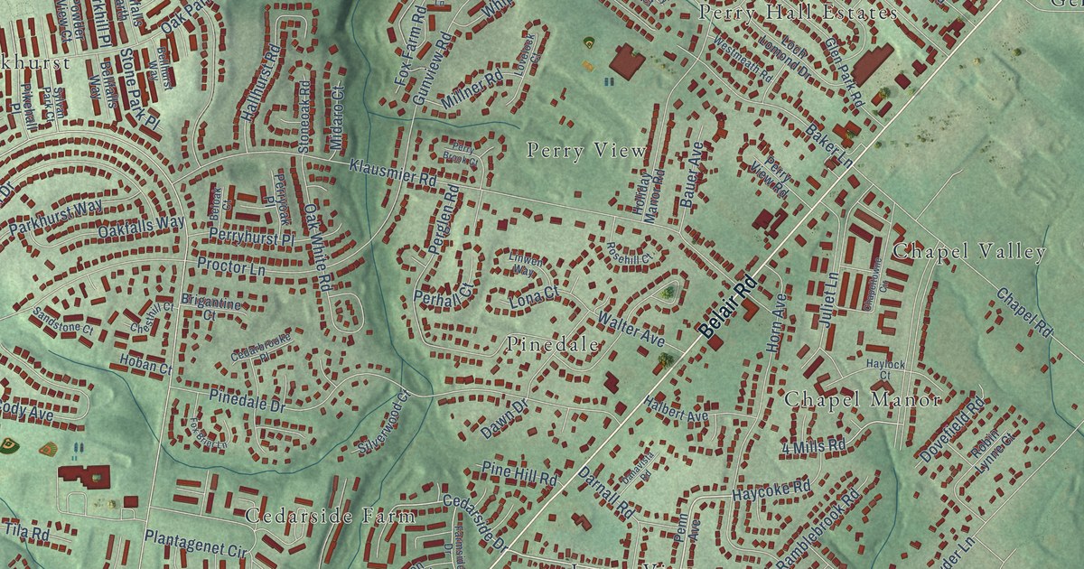 Map of Perry Hall, Maryland in 2026