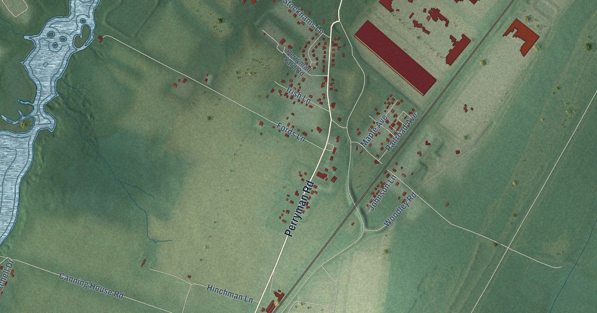 Map of Perryman, Maryland in 2026