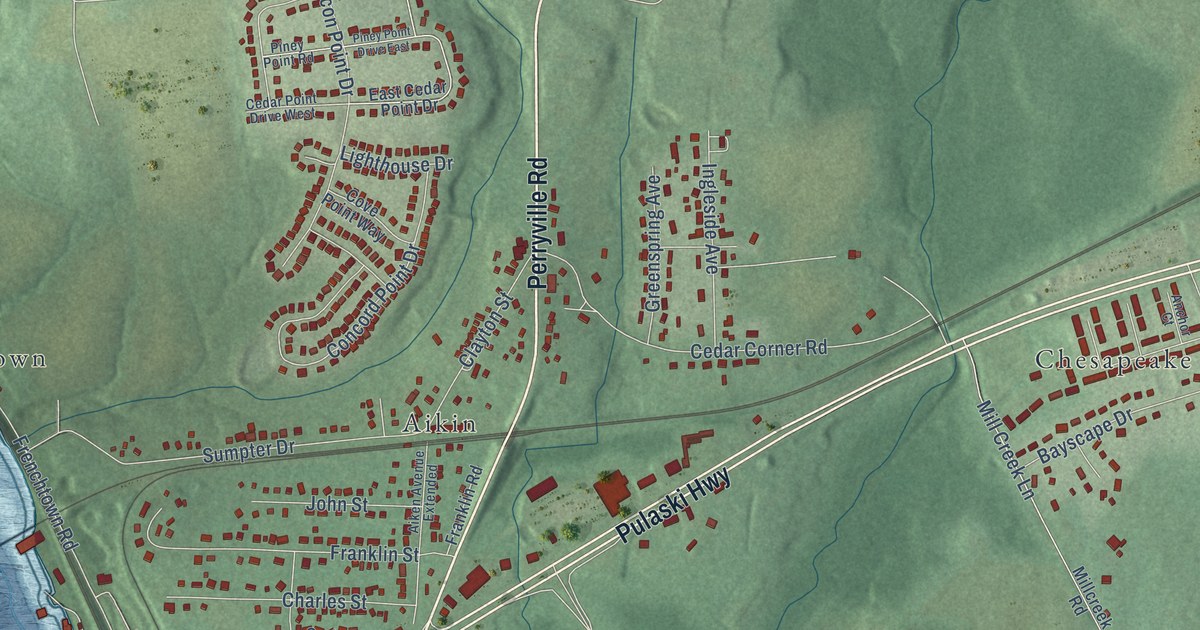 Map of Perryville, Maryland in 2026