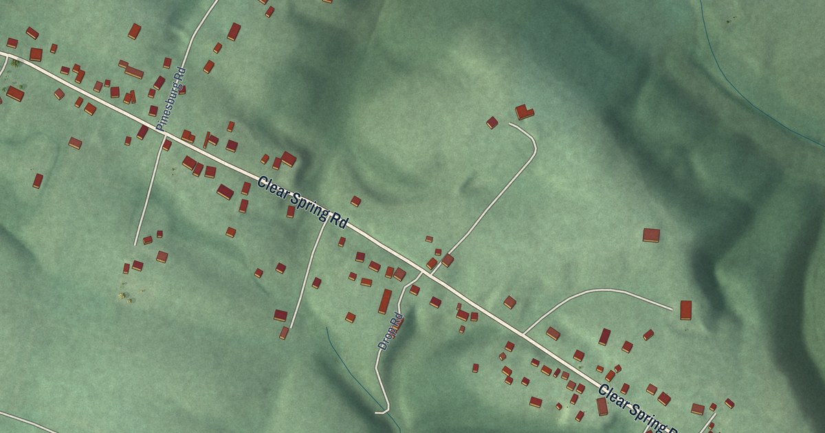 Map of Pinesburg, Maryland in 2026
