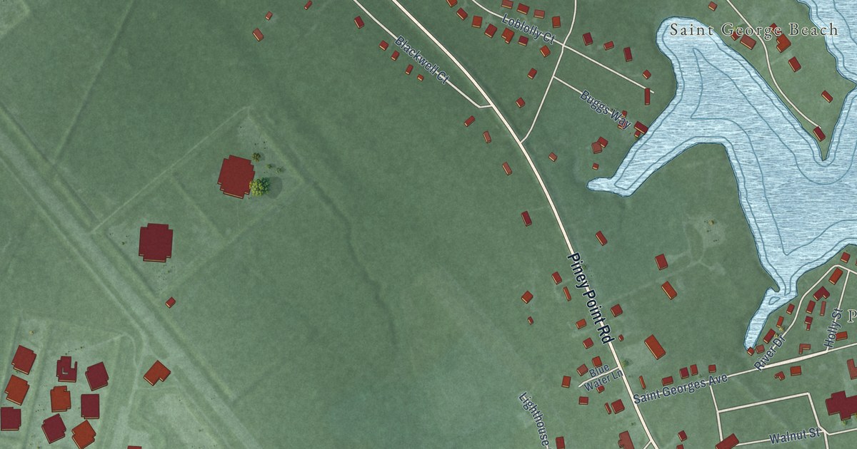 Map of Piney Point, Maryland in 2026
