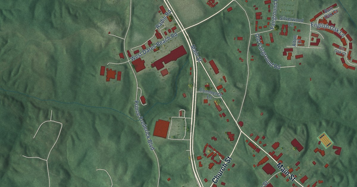 Map of Prince Frederick, Maryland in 2026