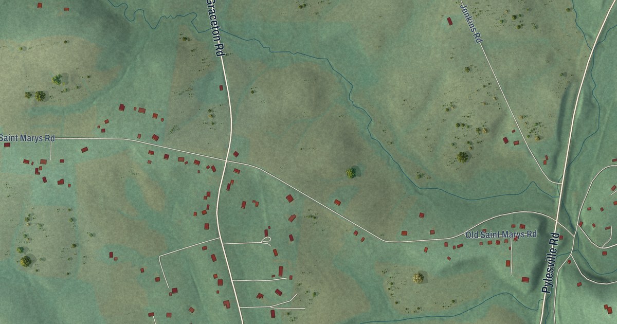 Map of Pylesville, Maryland in 2026