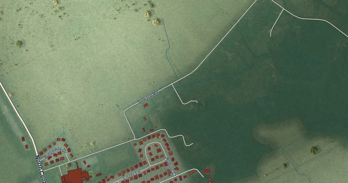 Map of Ridgely, Maryland in 2026