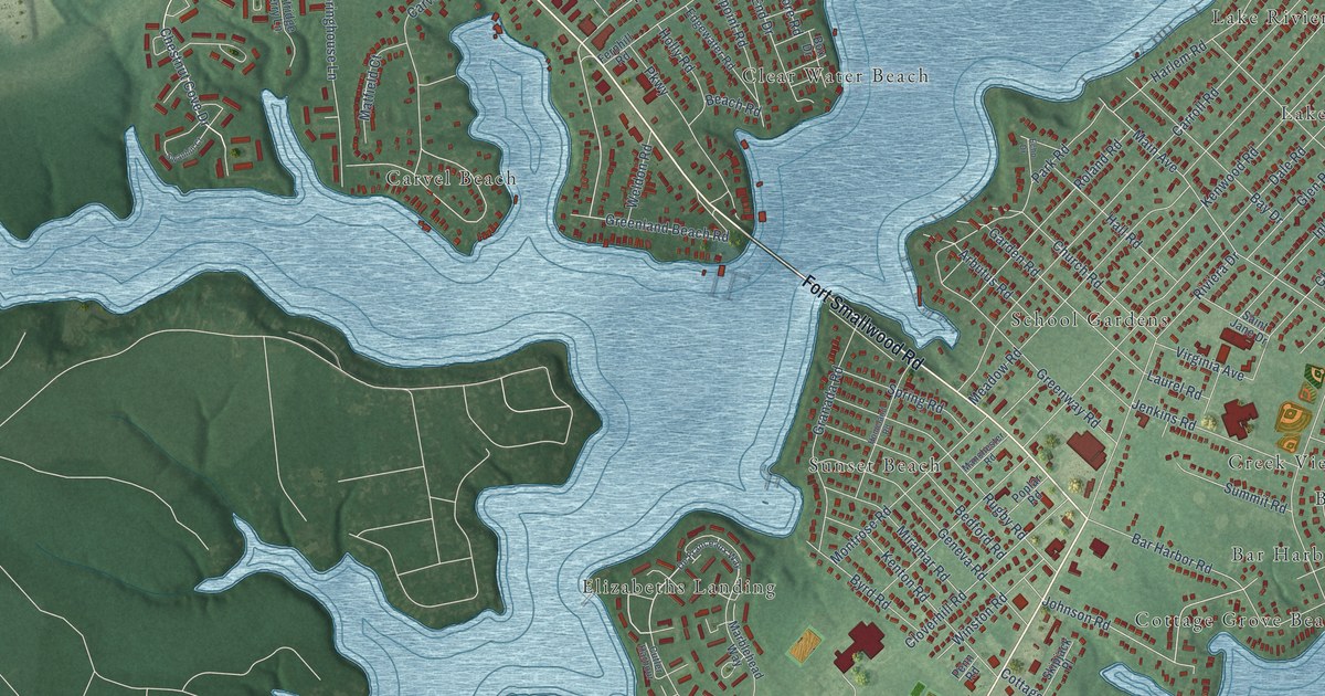 Map of Riviera Beach, Maryland in 2026