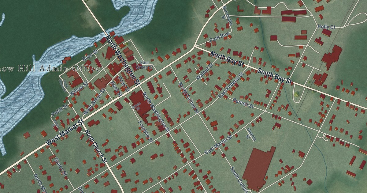 Map of Snow Hill, Maryland in 2026
