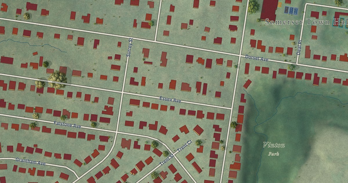 Map of Somerset, Maryland in 2026