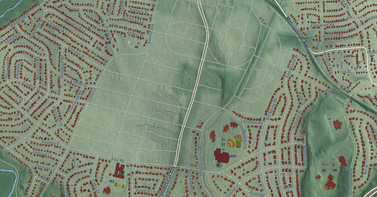 Map of South Kensington, Maryland in 2026