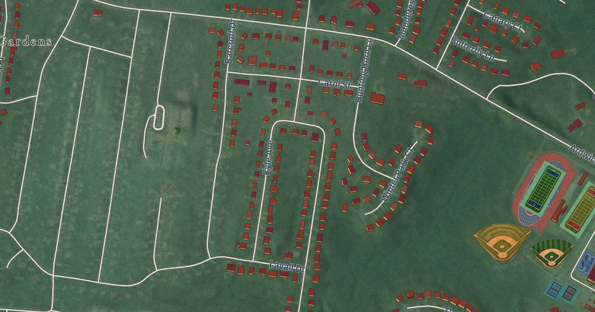 Map of Springdale, Maryland in 2026