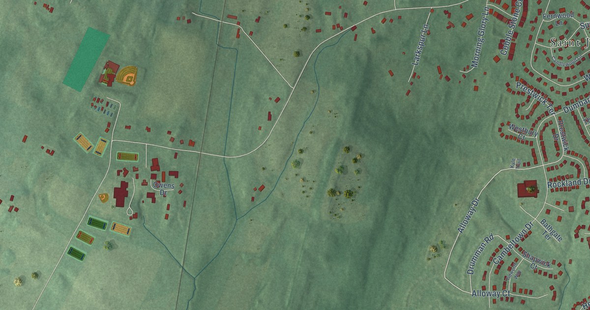 Map of St. James, Maryland in 2026