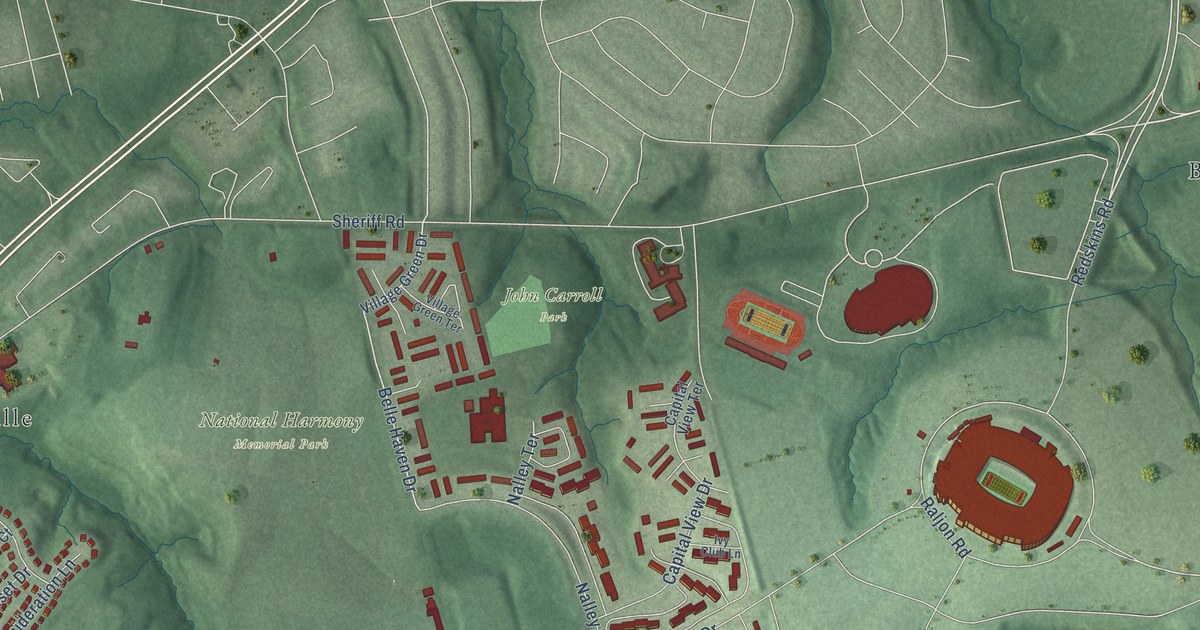 Map of Summerfield, Maryland in 2026