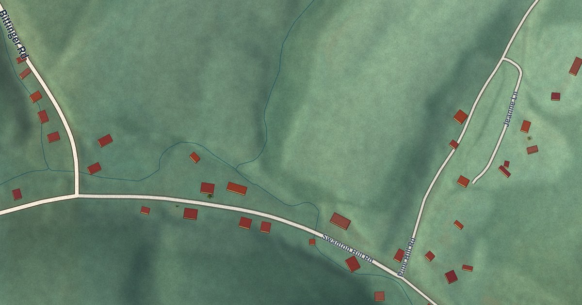 Map of Swanton, Maryland in 2026