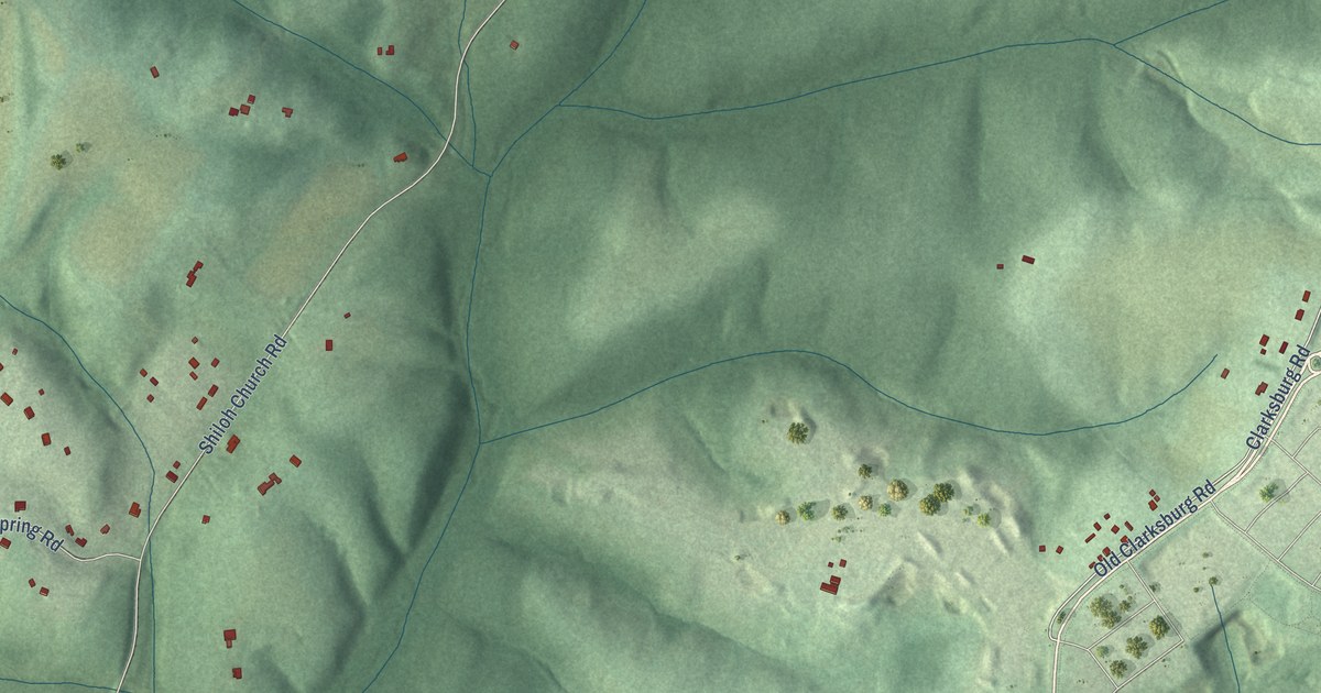 Map of Ten Mile Creek, Maryland in 2026