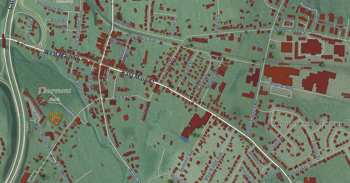 Map of Thurmont, Maryland in 2026