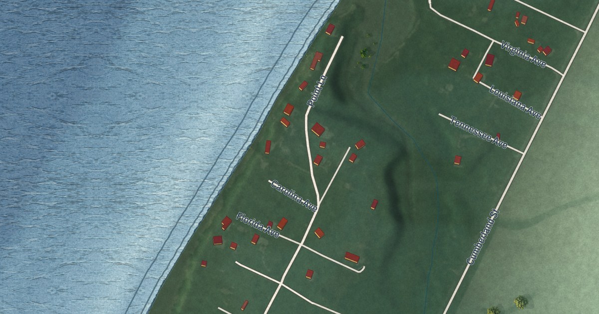 Map of Tolchester, Maryland in 2026