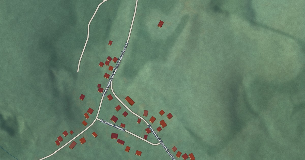 Map of Woodland, Maryland in 2026