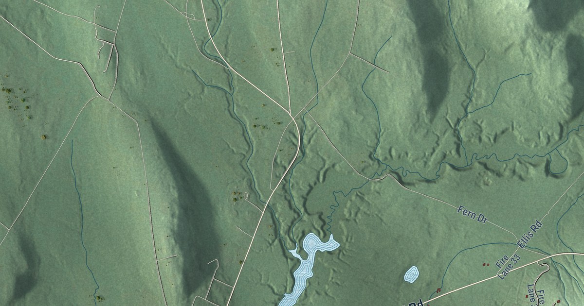Close-up of streets and buildings in Sweden, Maine