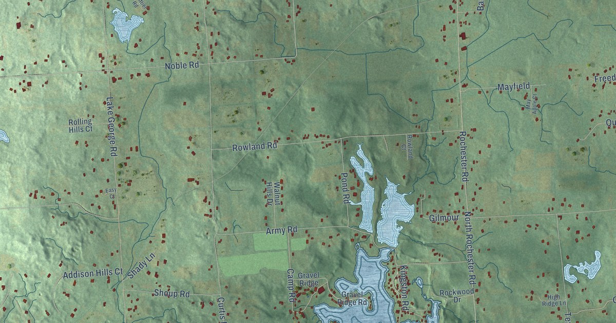 Map of Addison, Oakland County, Michigan in 2026