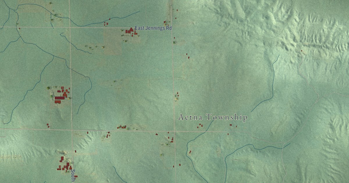 Map of Aetna, Missaukee County, Michigan in 2026