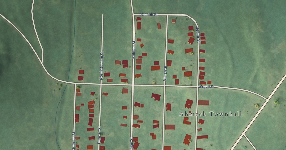 Map of Ahmeek, Michigan in 2026