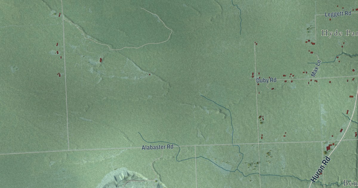Map of Alabaster, Michigan in 2026