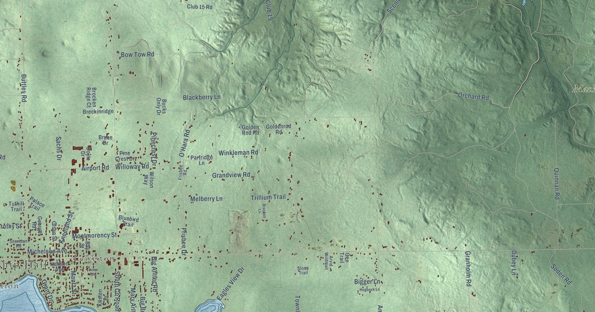 Map of Albert, Michigan in 2026