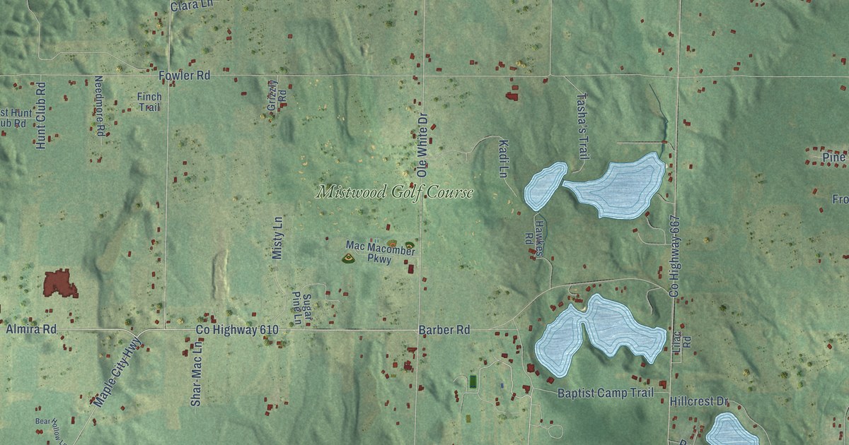 Map of Almira, Michigan in 2026