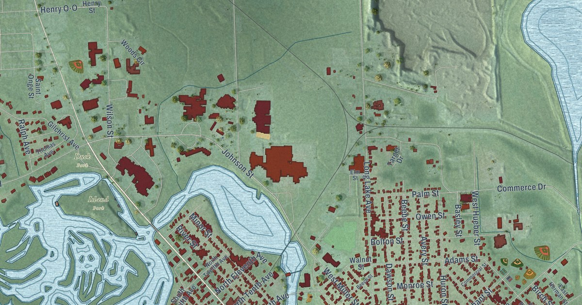 Map of Alpena City, Michigan in 2026