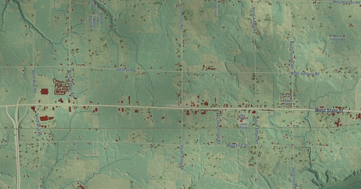 Map of Amber, Michigan in 2026