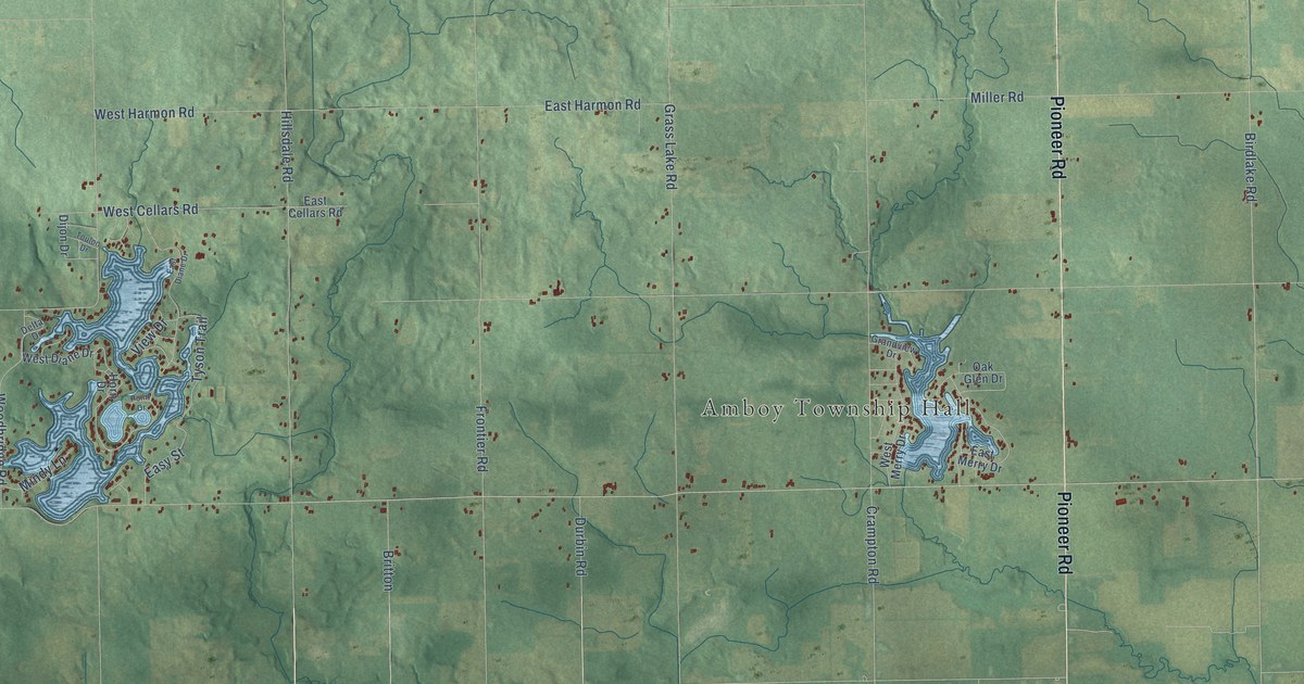 Map of Amboy, Michigan in 2026