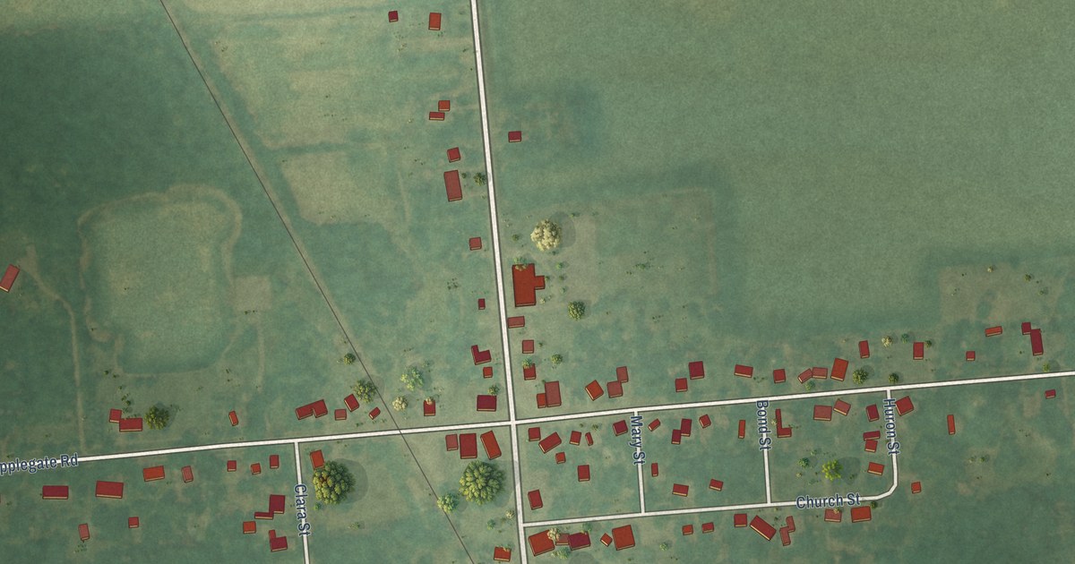 Map of Applegate, Michigan in 2026