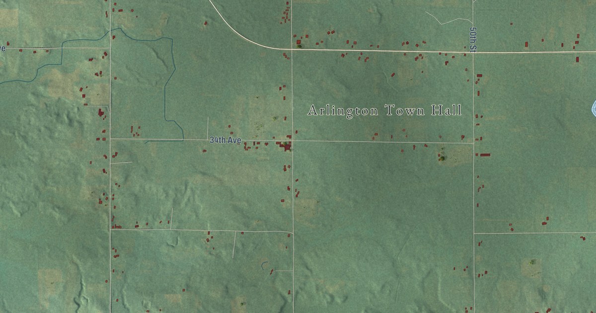 Map of Arlington, Michigan in 2026