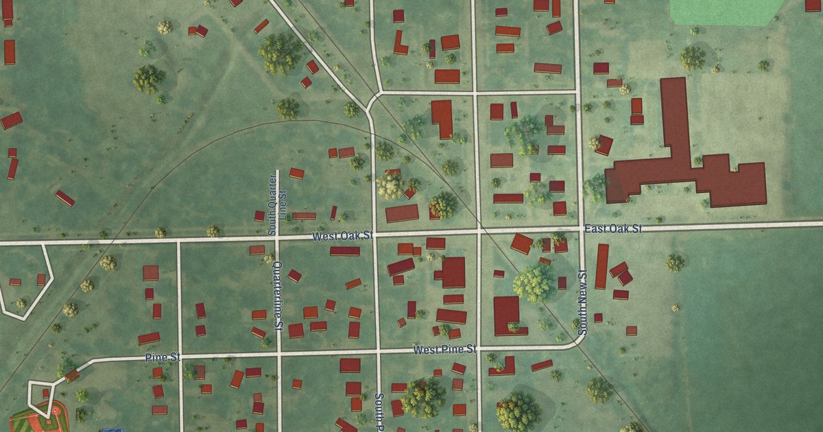 Map of Ashley, Michigan in 2026