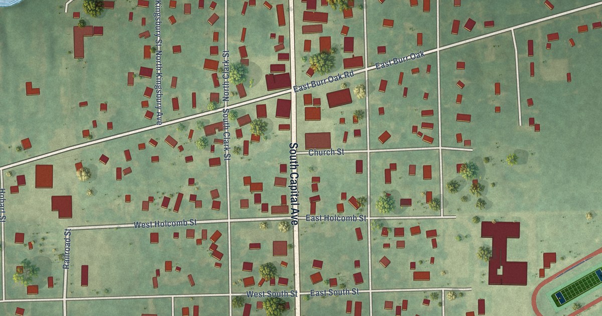Map of Athens Village, Michigan in 2026