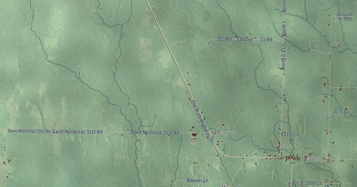 Map of Baldwin, Delta County, Michigan in 2026