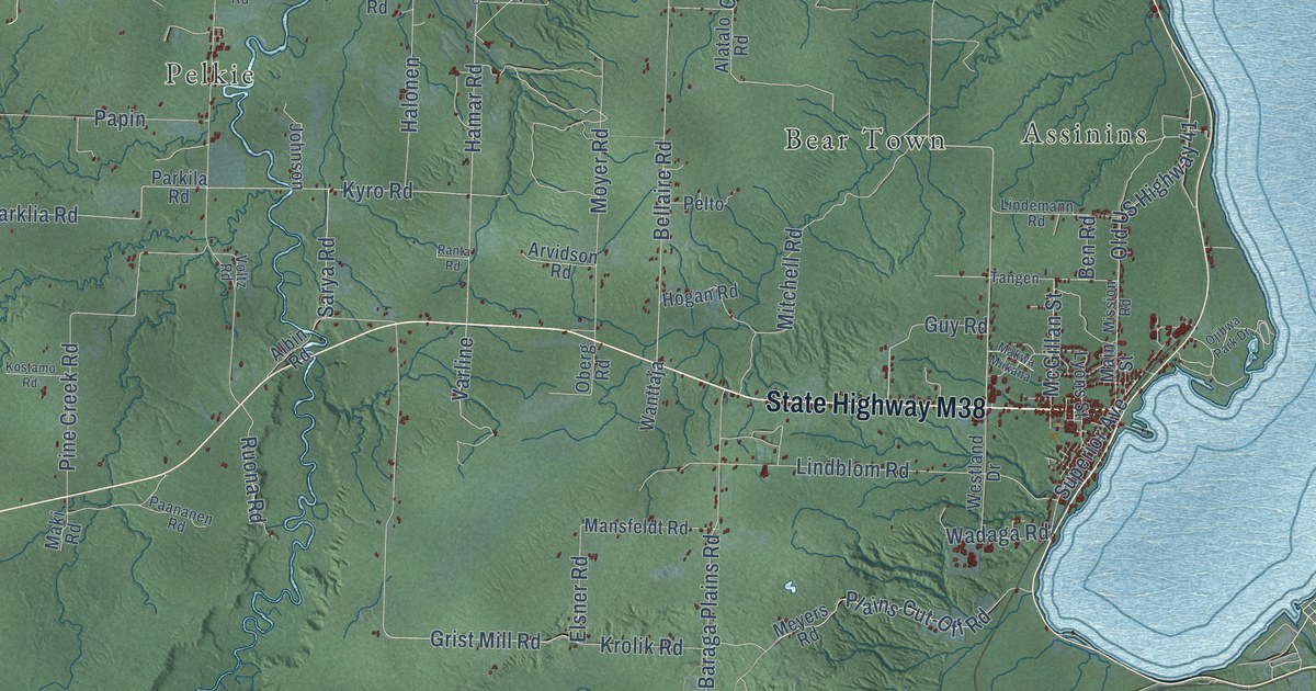 Map of Baraga Municipality, Michigan in 2026