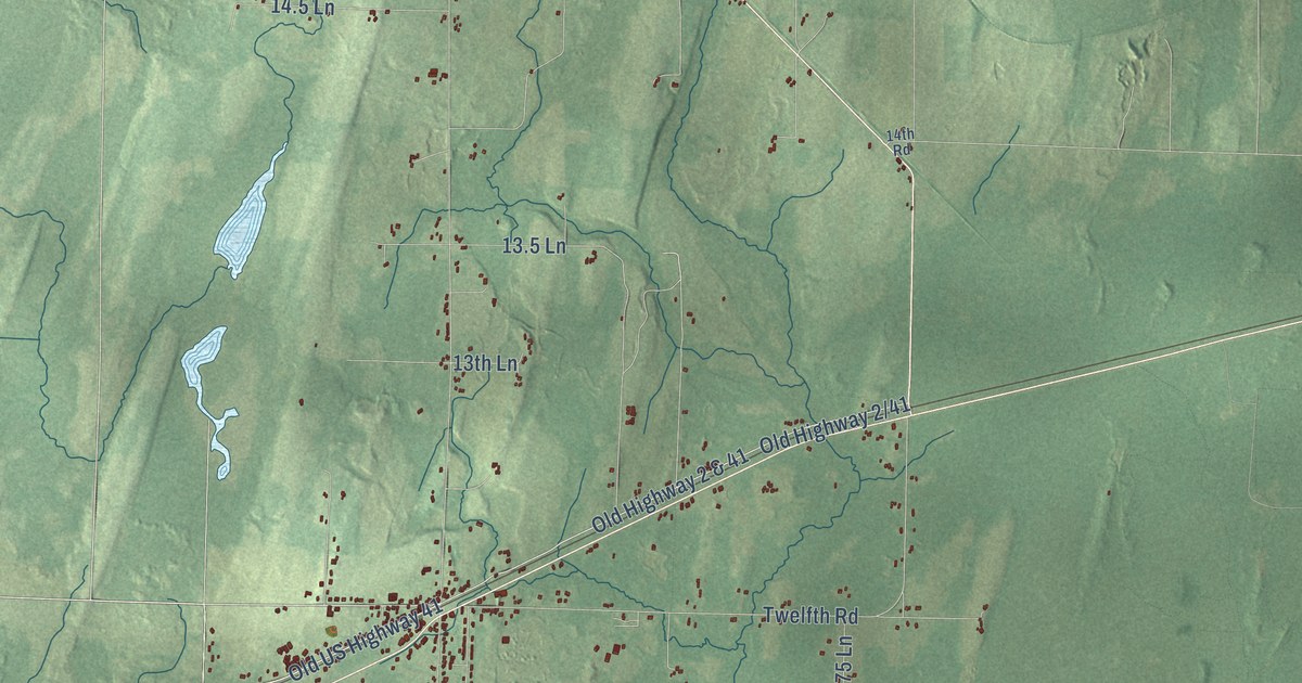 Map of Bark River, Michigan in 2026