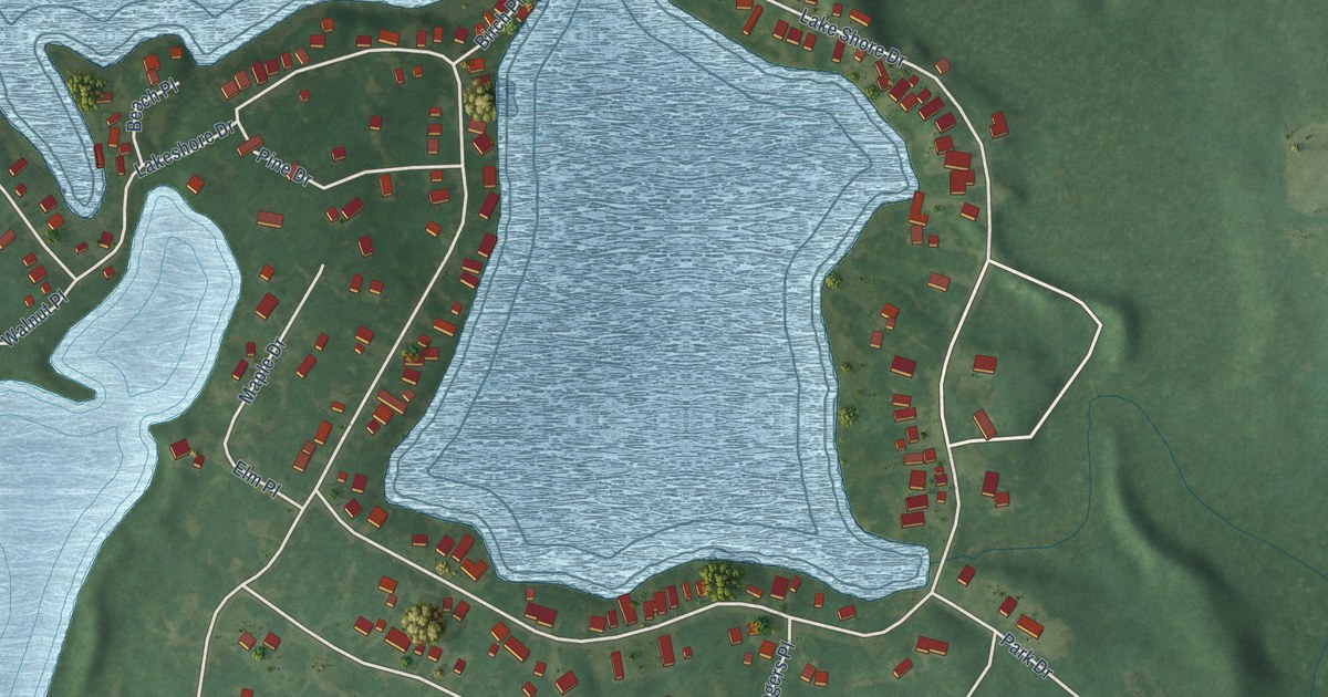 Map of Barnes Lake, Michigan in 2026