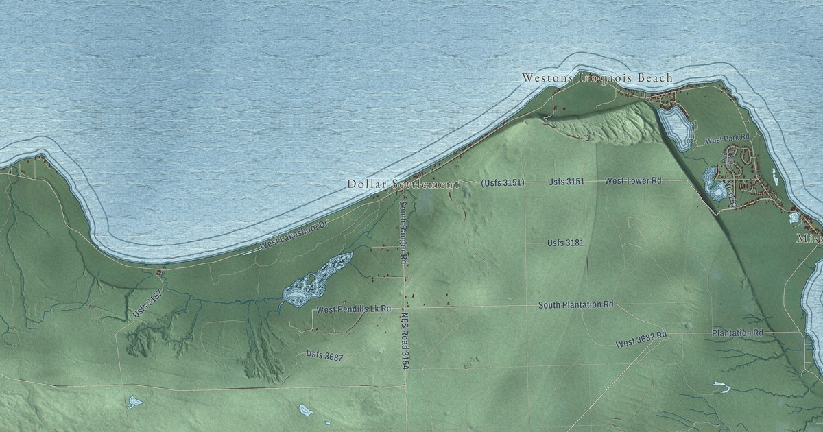 Map of Bay Mills, Michigan in 2026