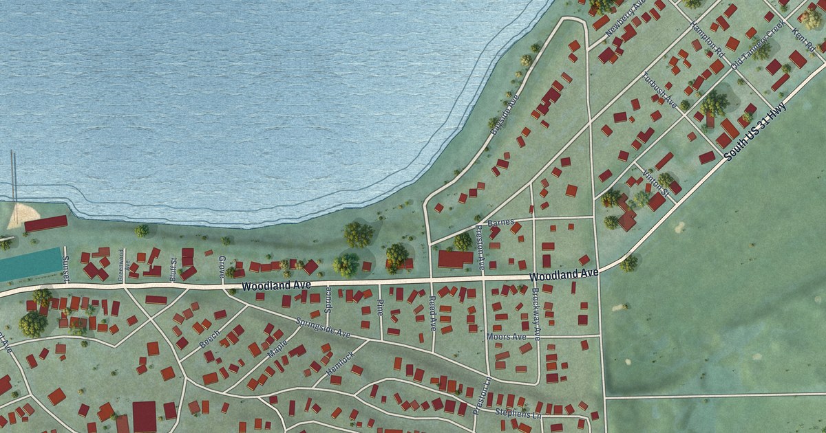 Map of Bay View, Michigan in 2026