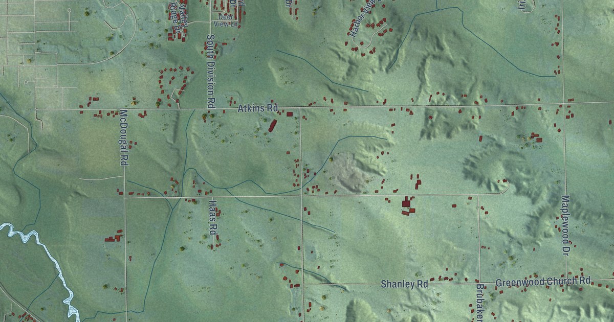 Map of Bear Creek, Michigan in 2026