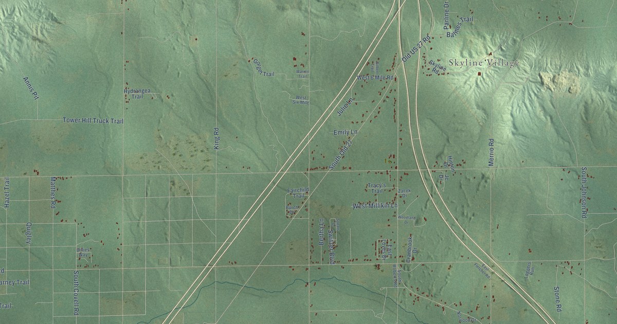 Map of Beaver Creek, Michigan in 2026