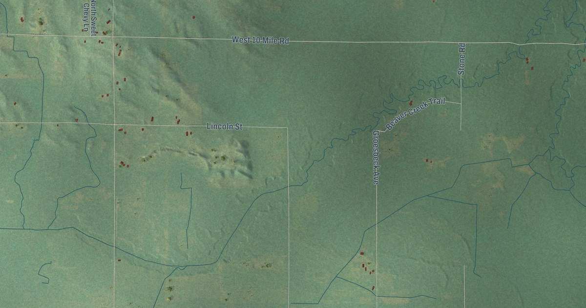Map of Beaver, Newaygo County, Michigan in 2026